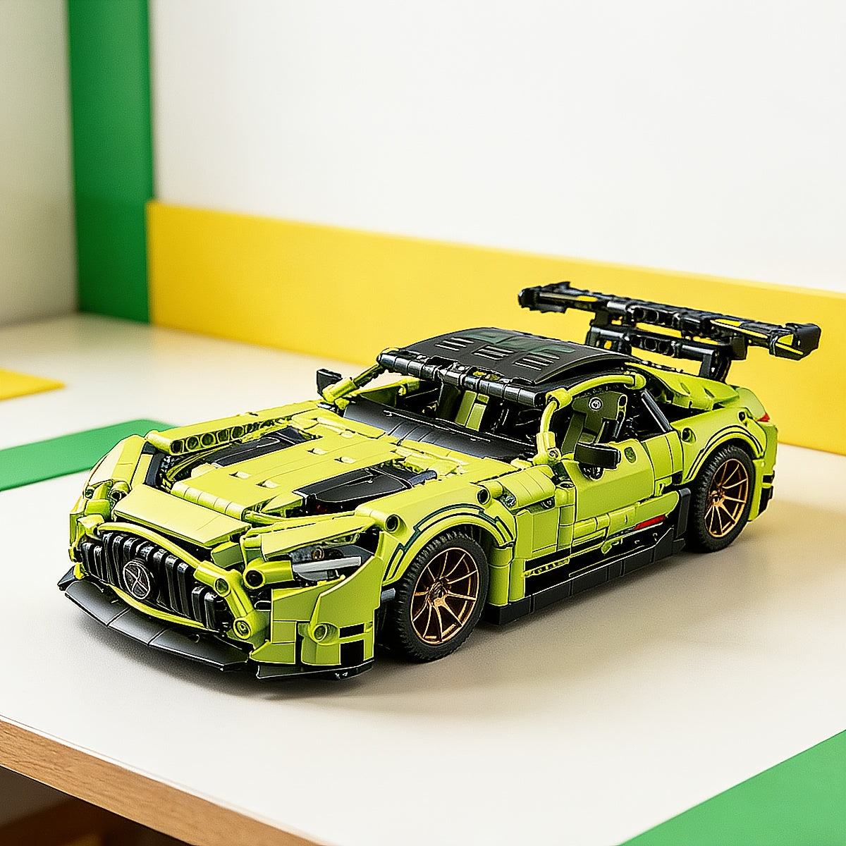 Bouwstenen voor een wide-body auto voor lange rechte stukken