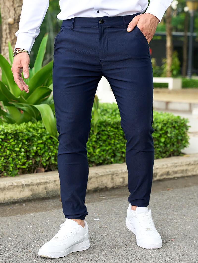 Noa stretchbroek - Blauw