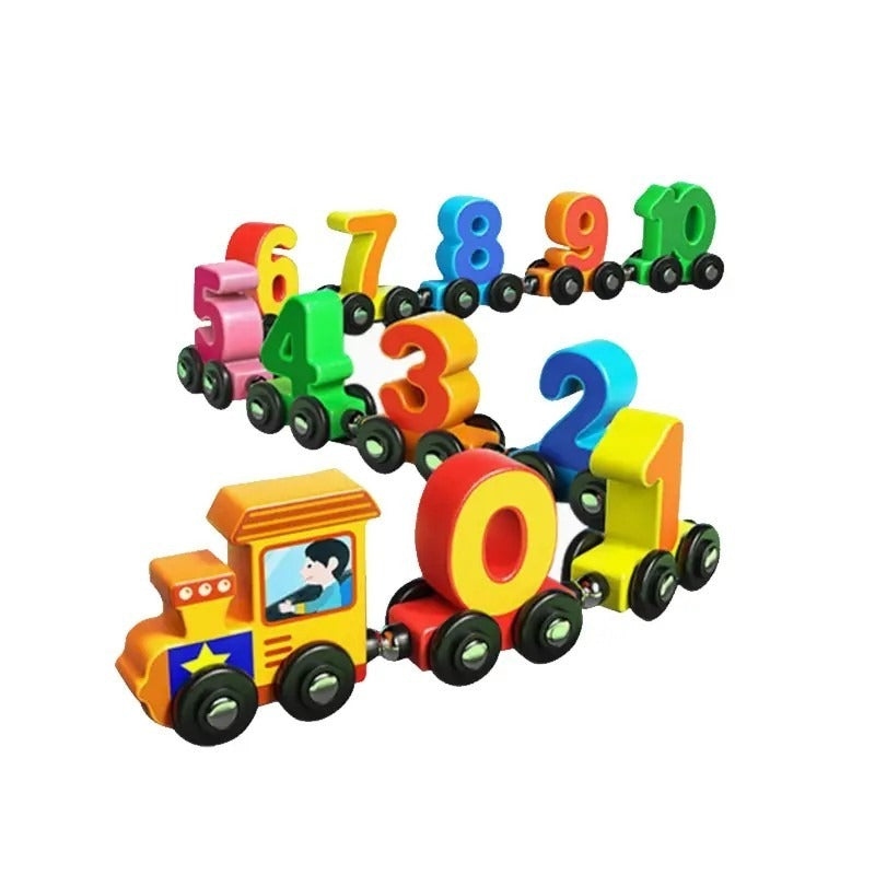 Magnetische cijfertreinset