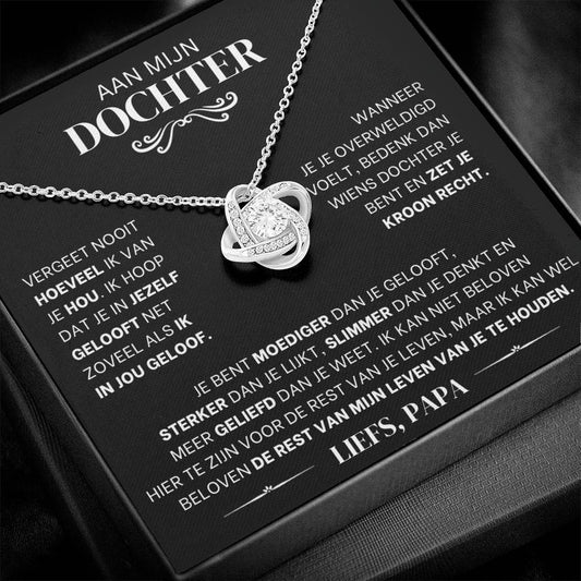 "Aan mijn dochter" ketting - By Mooibelle