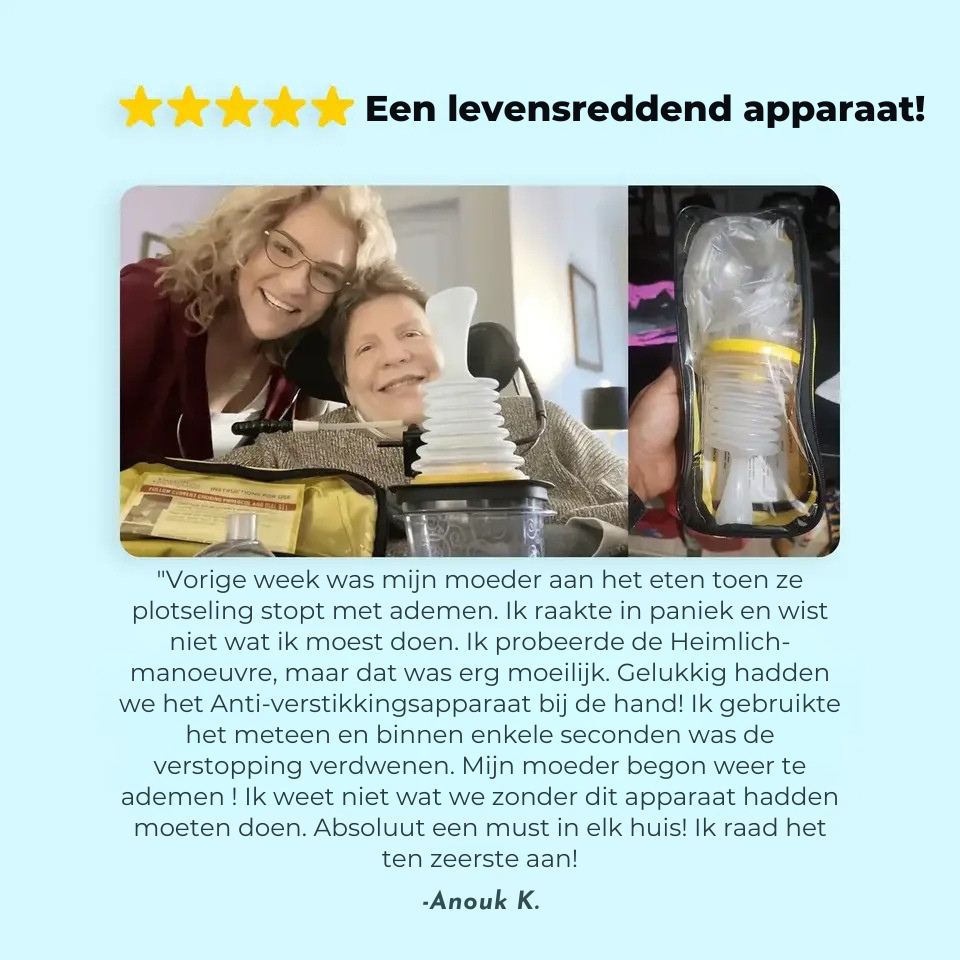 Bescherm uw gezin met Mooibelle — hulpmiddel bij verstikking