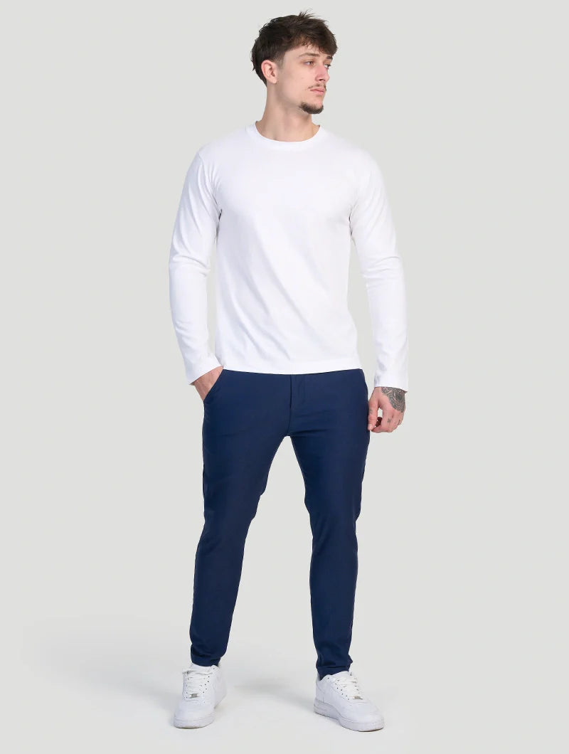 Noa stretchbroek - Blauw