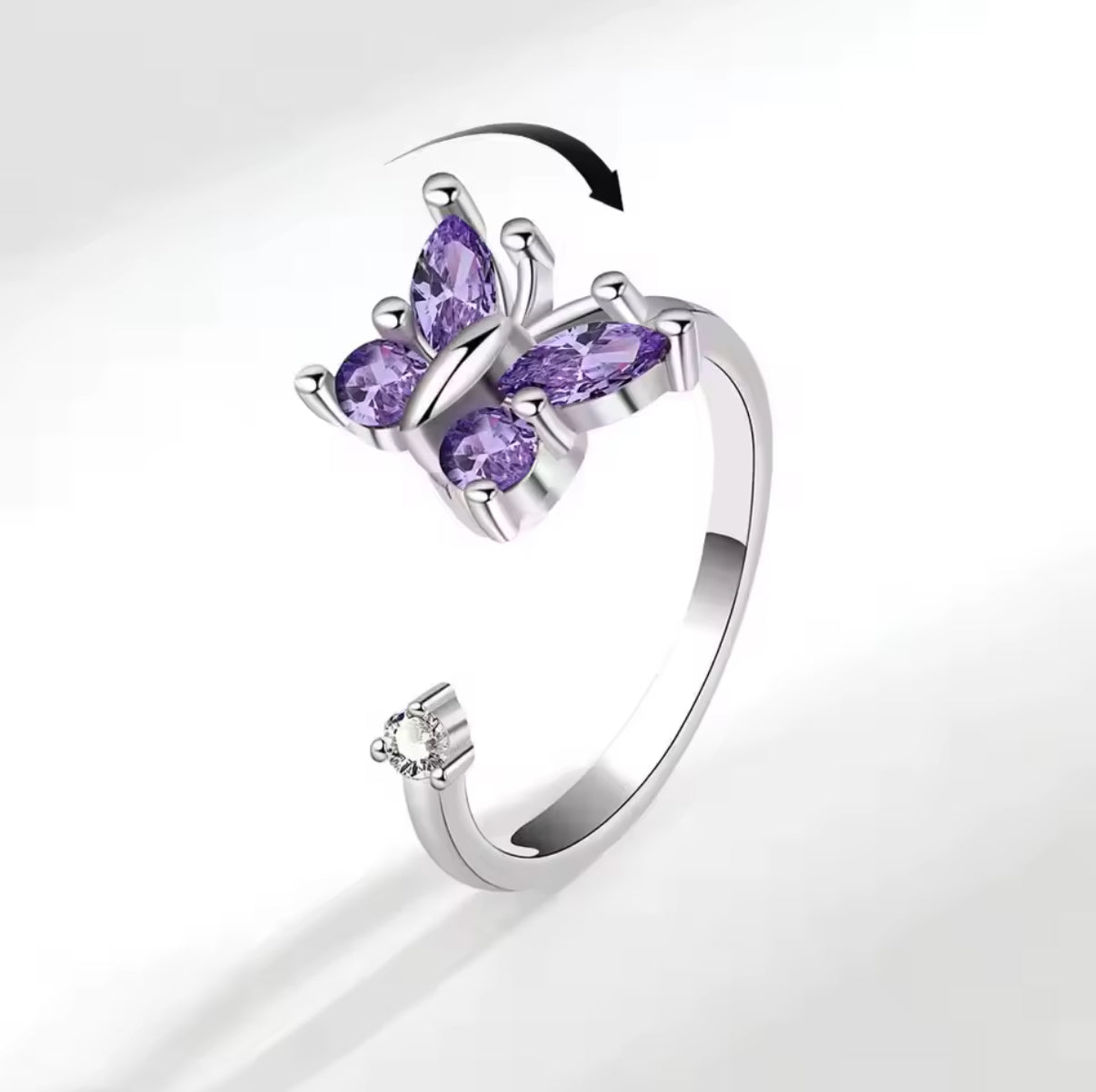 Anti-stressring met vlinders