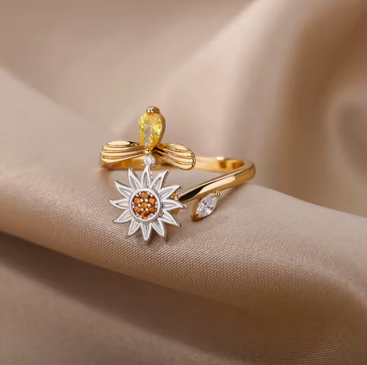 Anti-stressring Zonnebloem