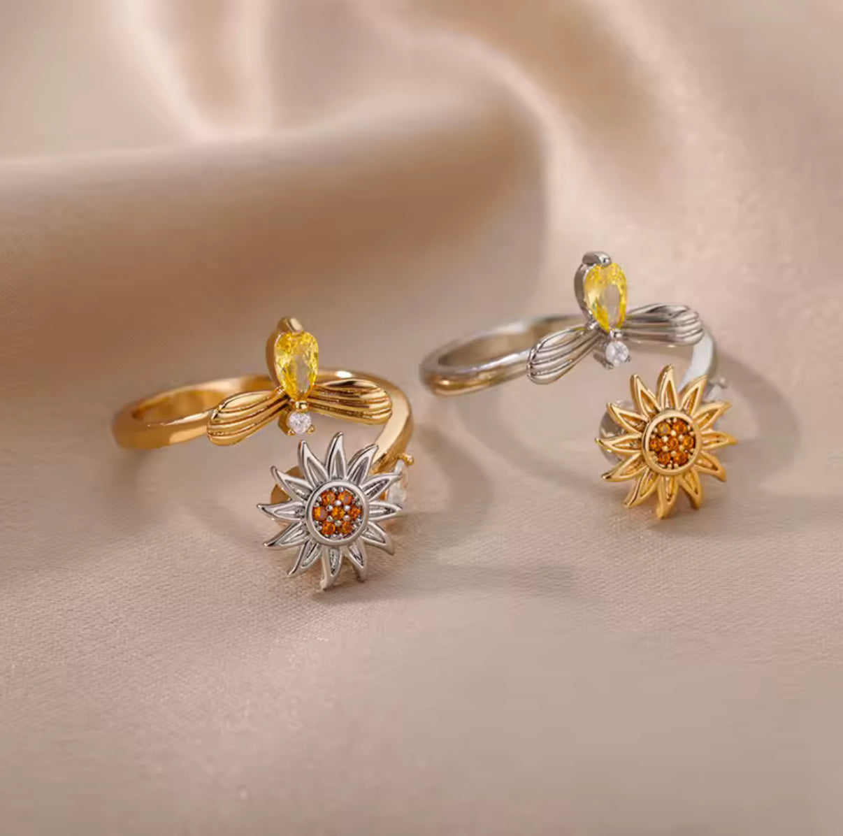 Anti-stressring Zonnebloem