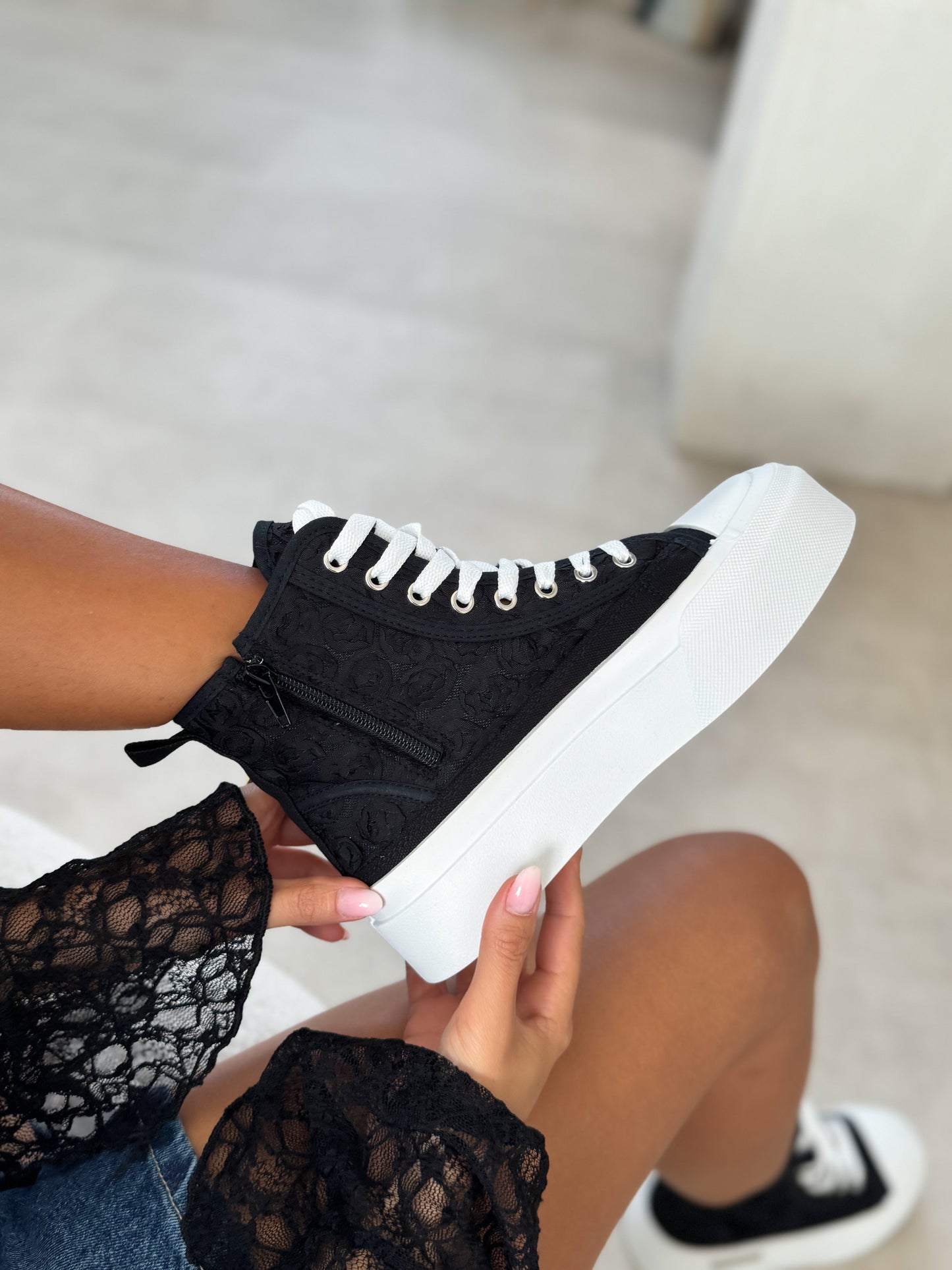 Diandra | Zwarte sneakers