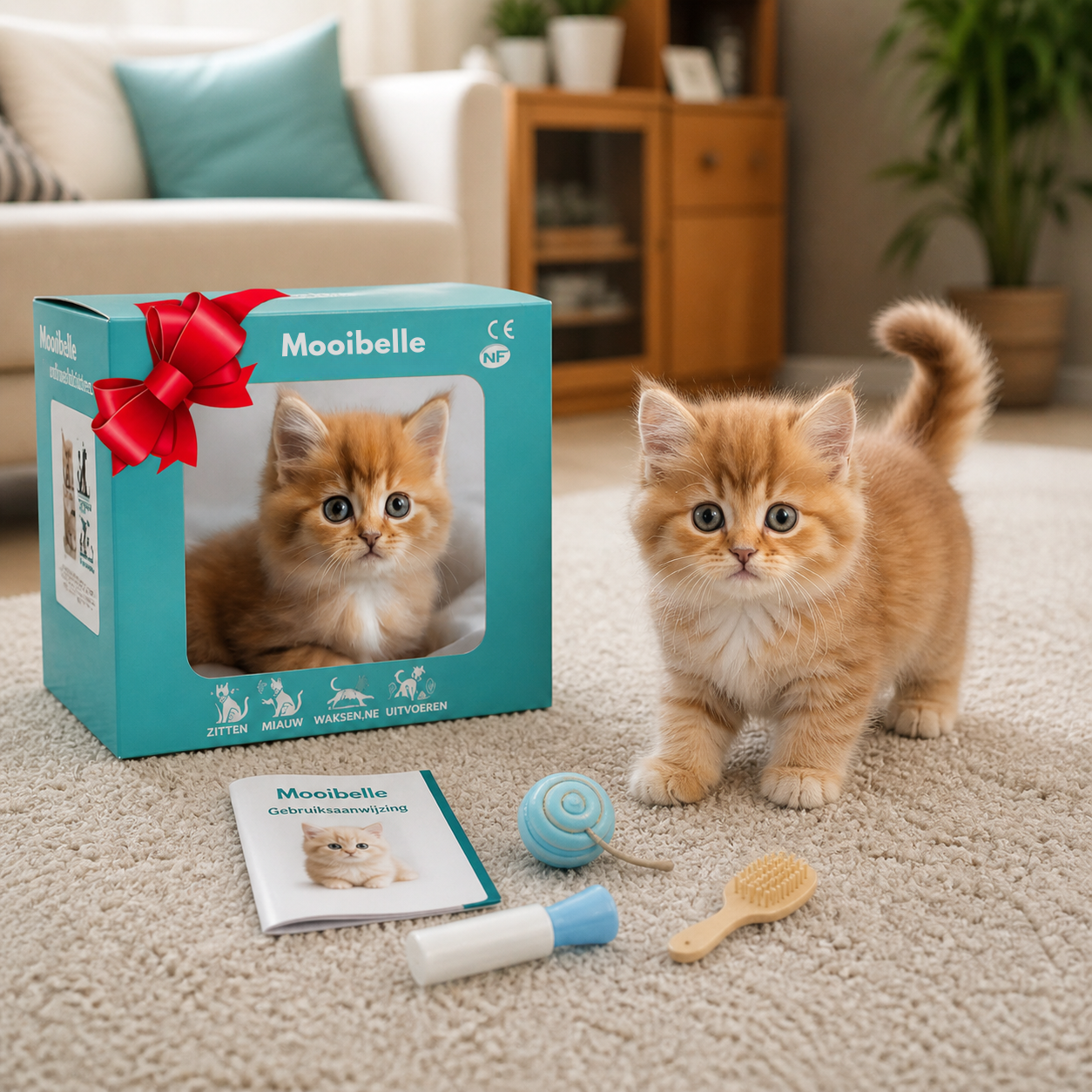 Interactieve knuffelkat