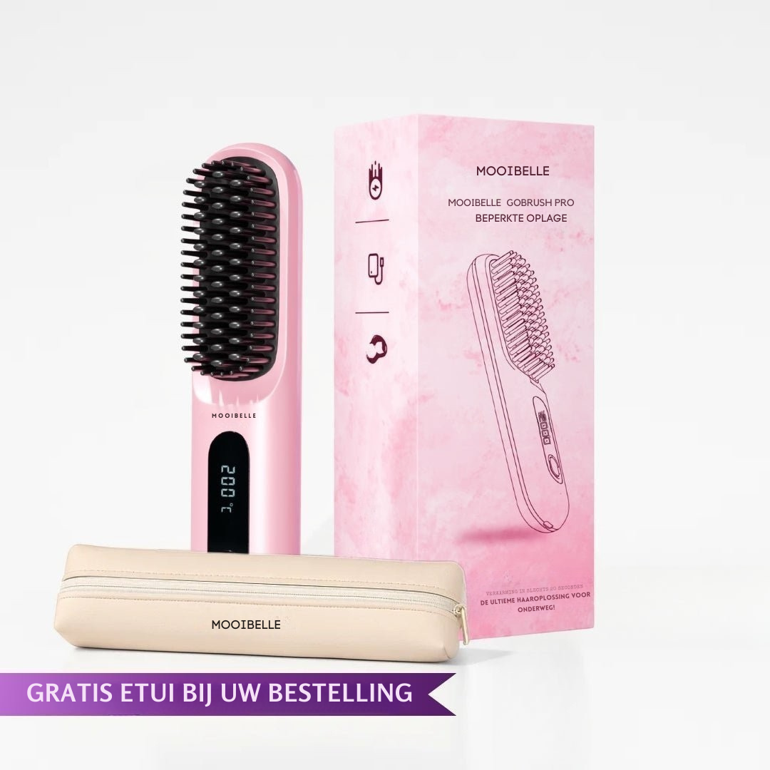 [NIEUW] Mooibelle draagbare stijltangborstel - GoBrush PRO