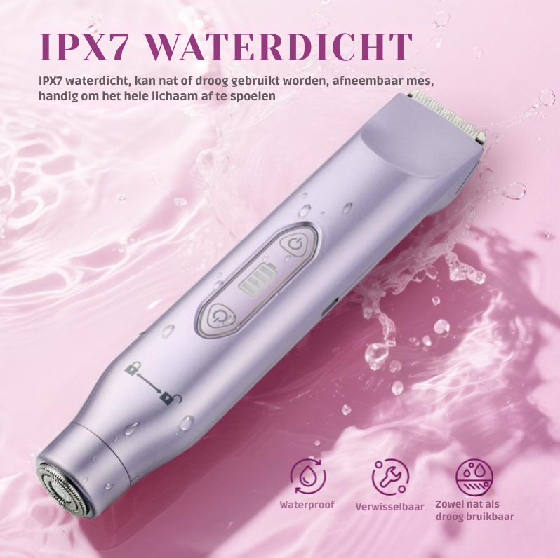 2-in-1 apparaat voor lichaams- en gezichtshaarverwijdering
