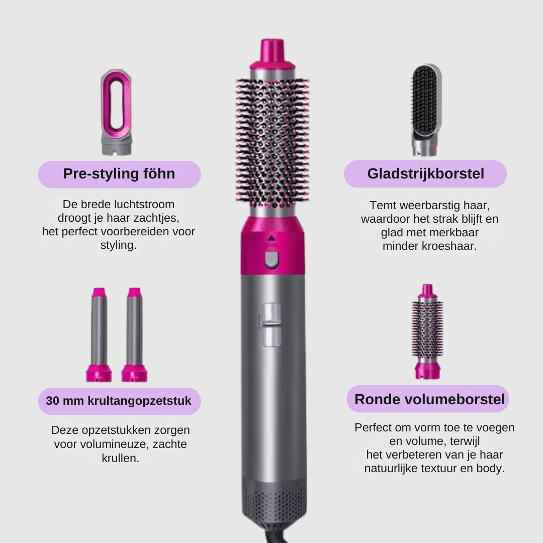 Mooibelle 5-in-1 Airstyler: uw ultieme oplossing voor haarstyling