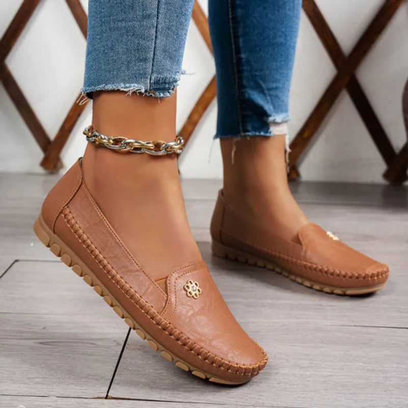 Bestseller - Laatste dag van de uitverkoop 60% KORTING Orthopedische leren schoenen, lichtgewicht, antislip, ademend voor dames