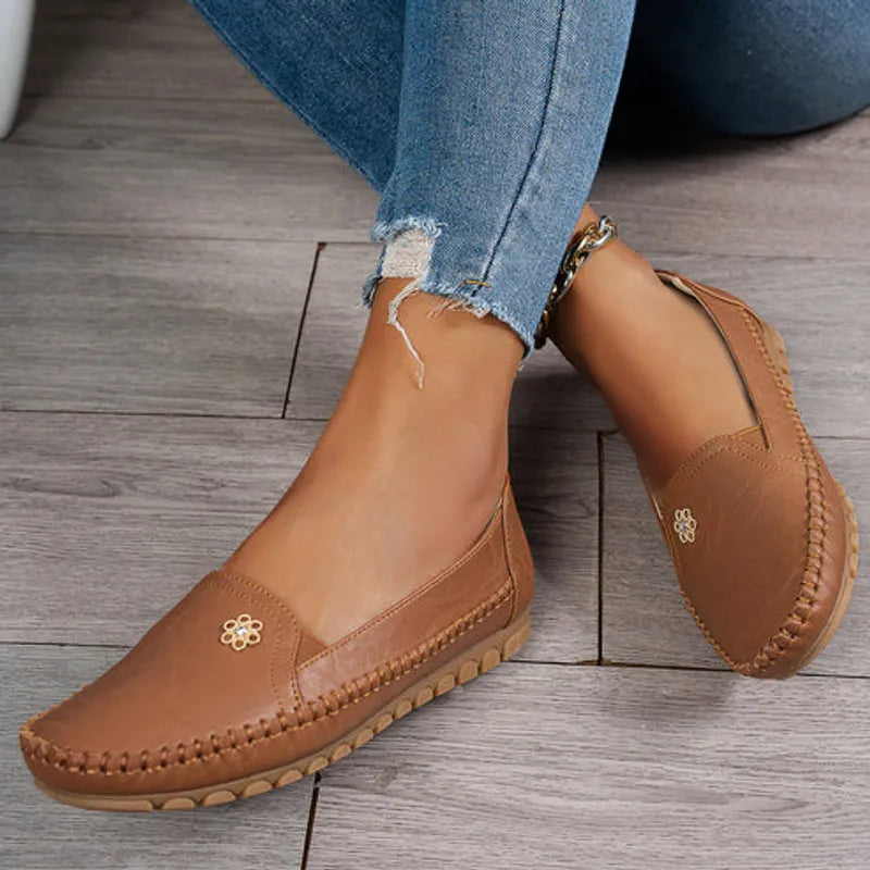 Bestseller - Laatste dag van de uitverkoop 60% KORTING Orthopedische leren schoenen, lichtgewicht, antislip, ademend voor dames