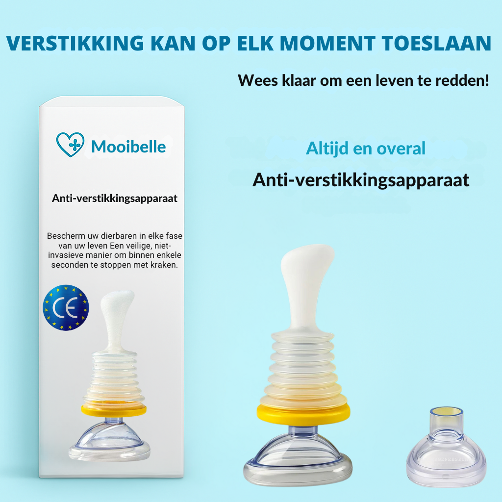 Bescherm uw gezin met Mooibelle — hulpmiddel bij verstikking