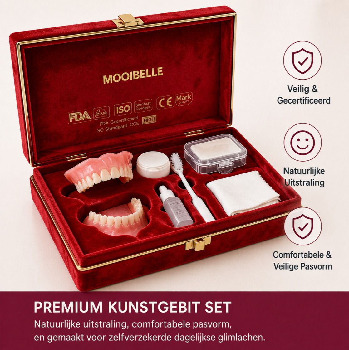 Mooibelle Complete Kunstgebit Verzorgingsset