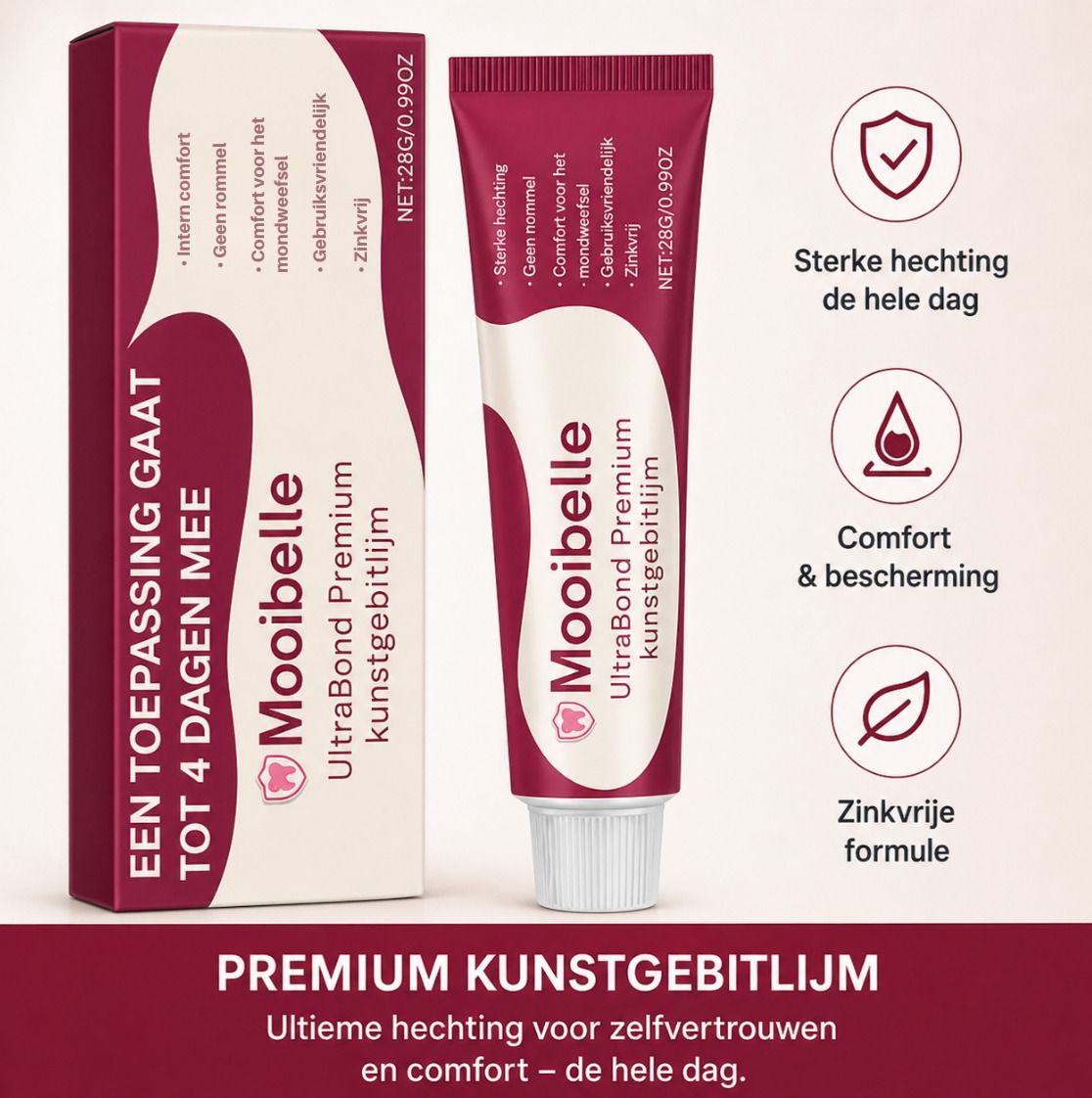Mooibelle | UltraBond Premium kunstgebitlijm