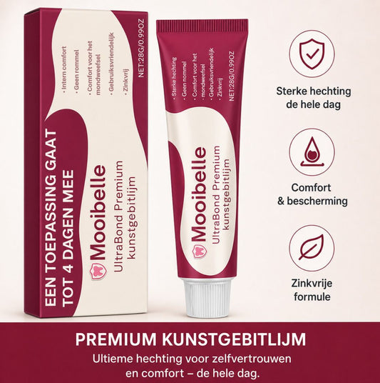 Mooibelle | UltraBond Premium kunstgebitlijm