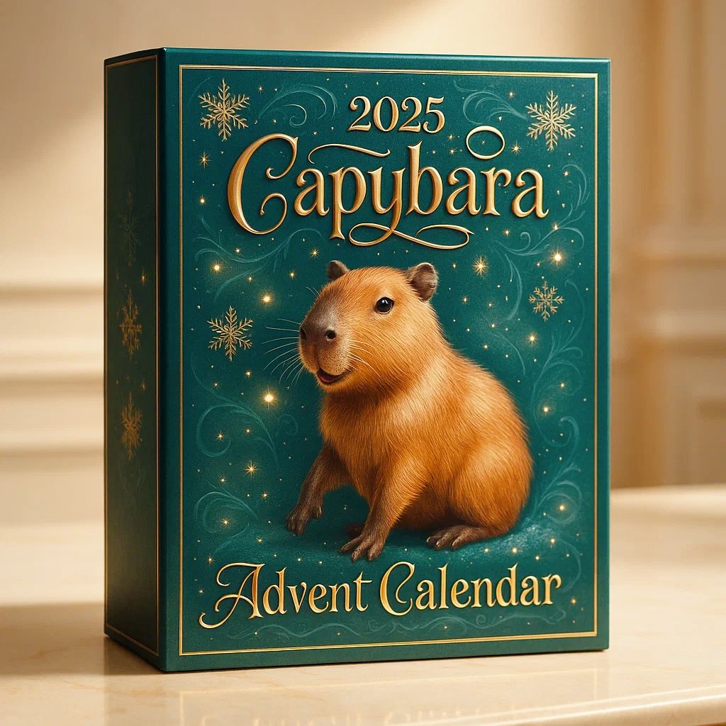Capybara adventskalender 2025 - By Mooibelle
