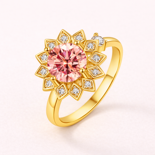 Anti-stressring met bloemenkrans