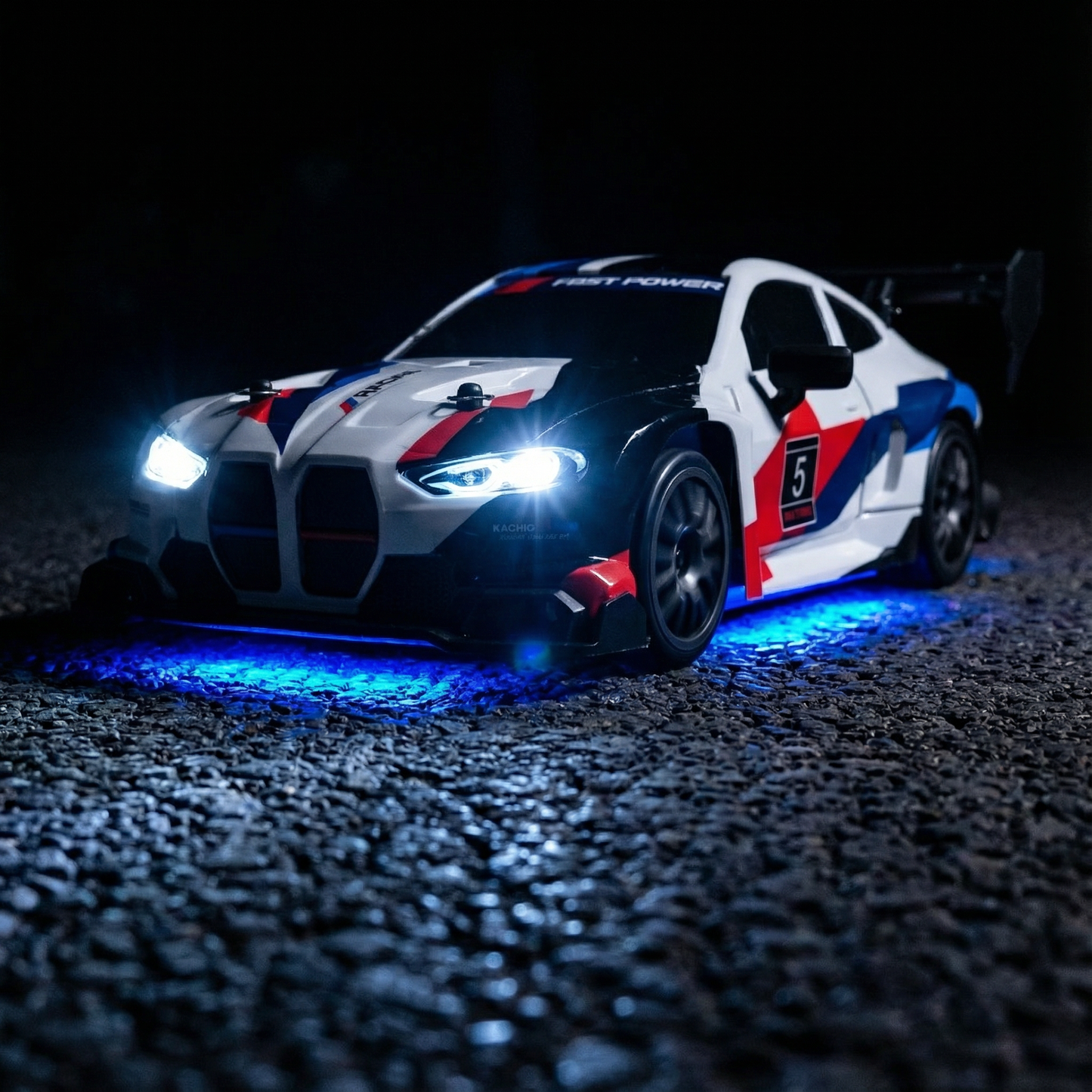 Afstand bestuurbare raceauto