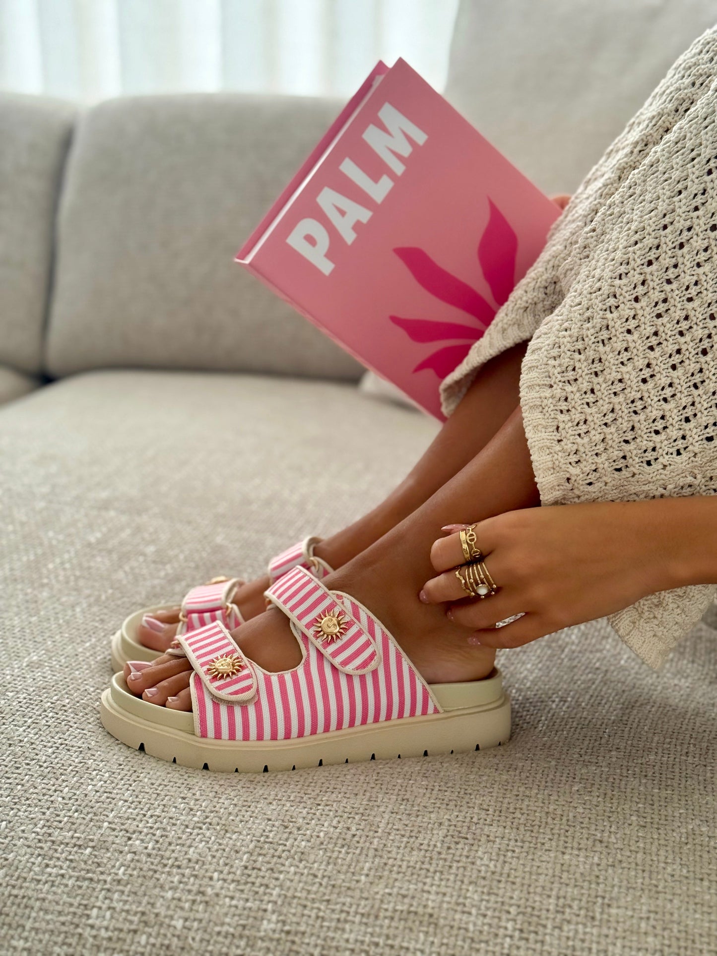 Ivy | Roze sandalen