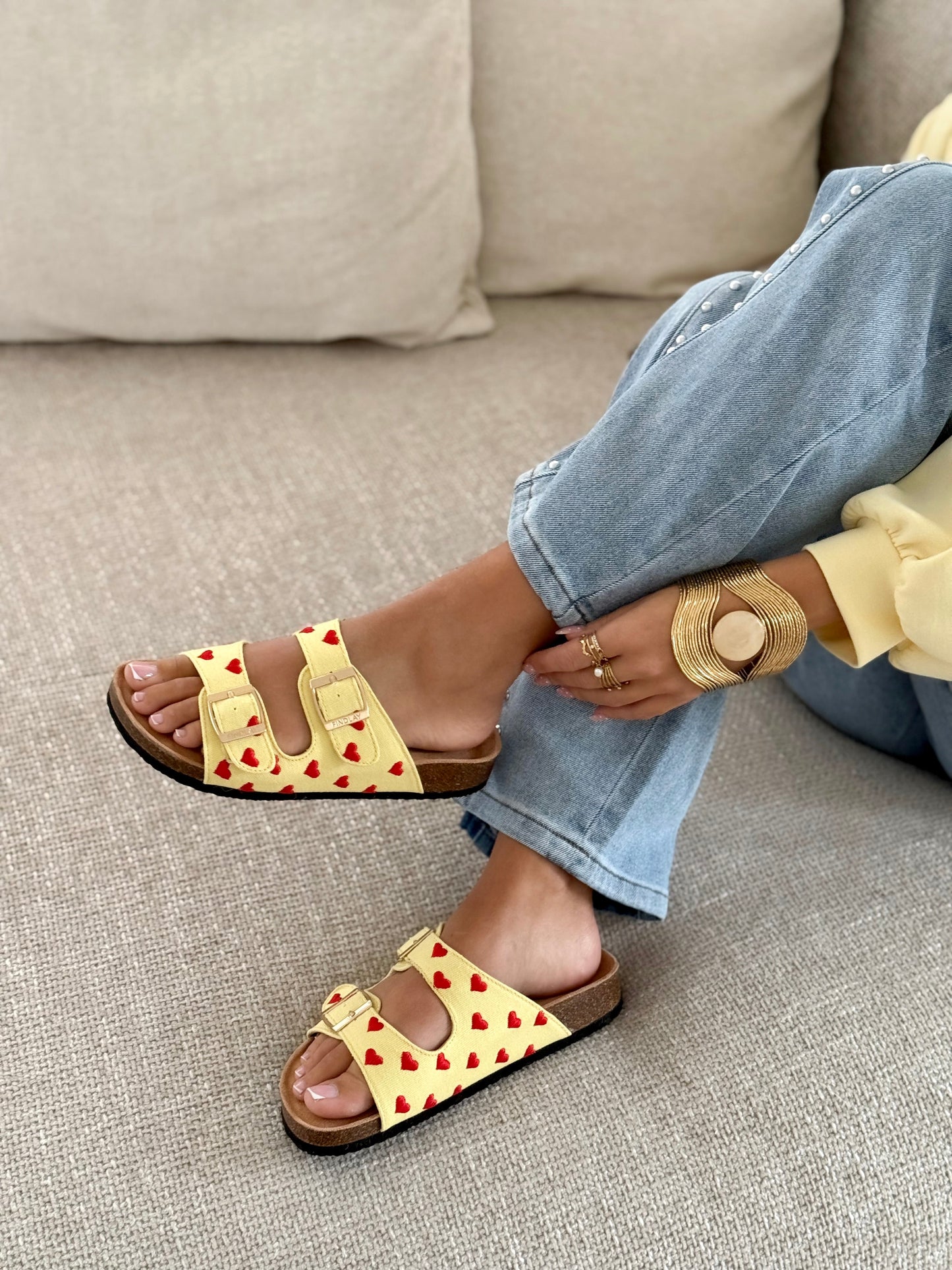 Celine | Gele sandalen