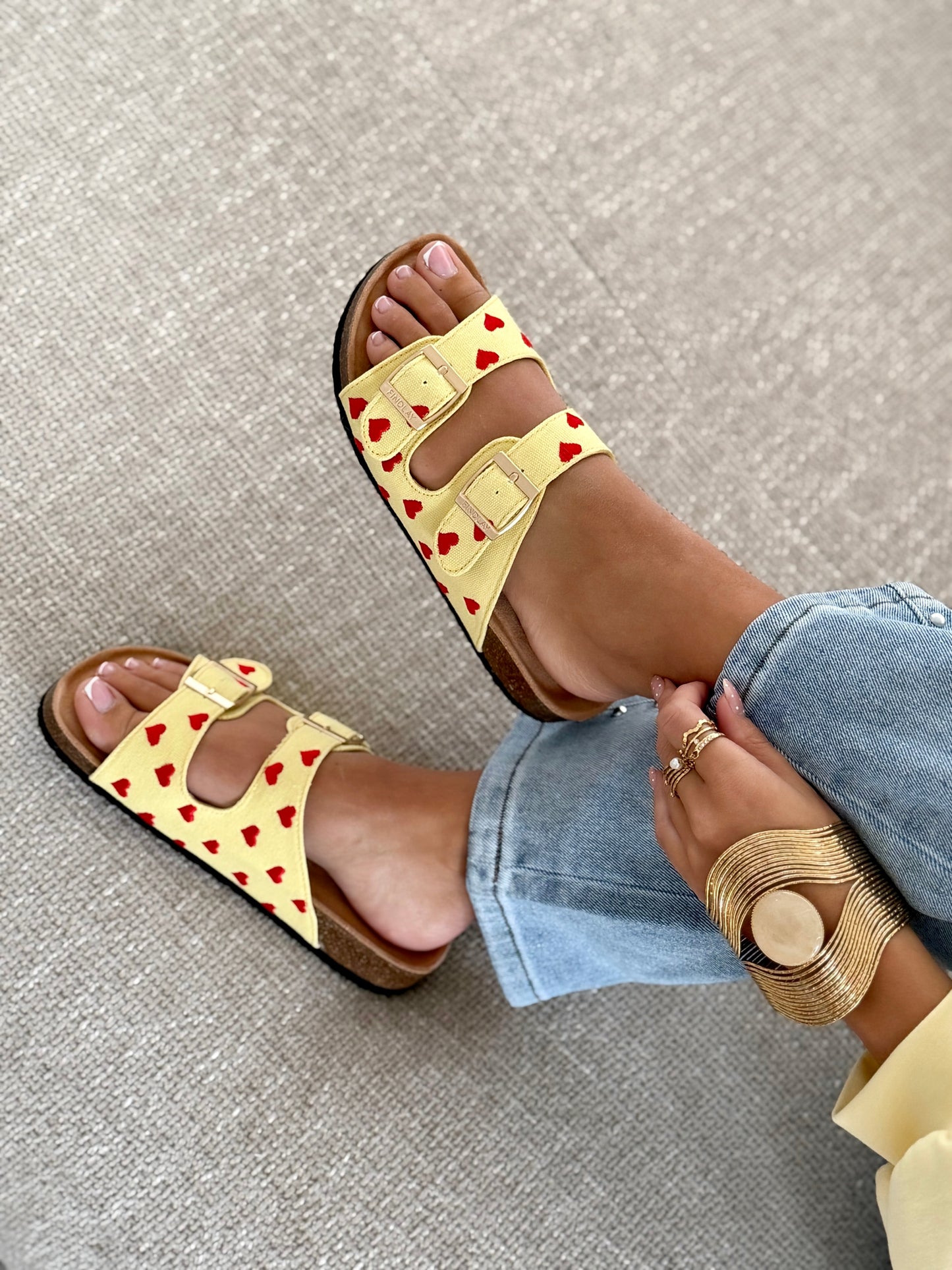 Celine | Gele sandalen