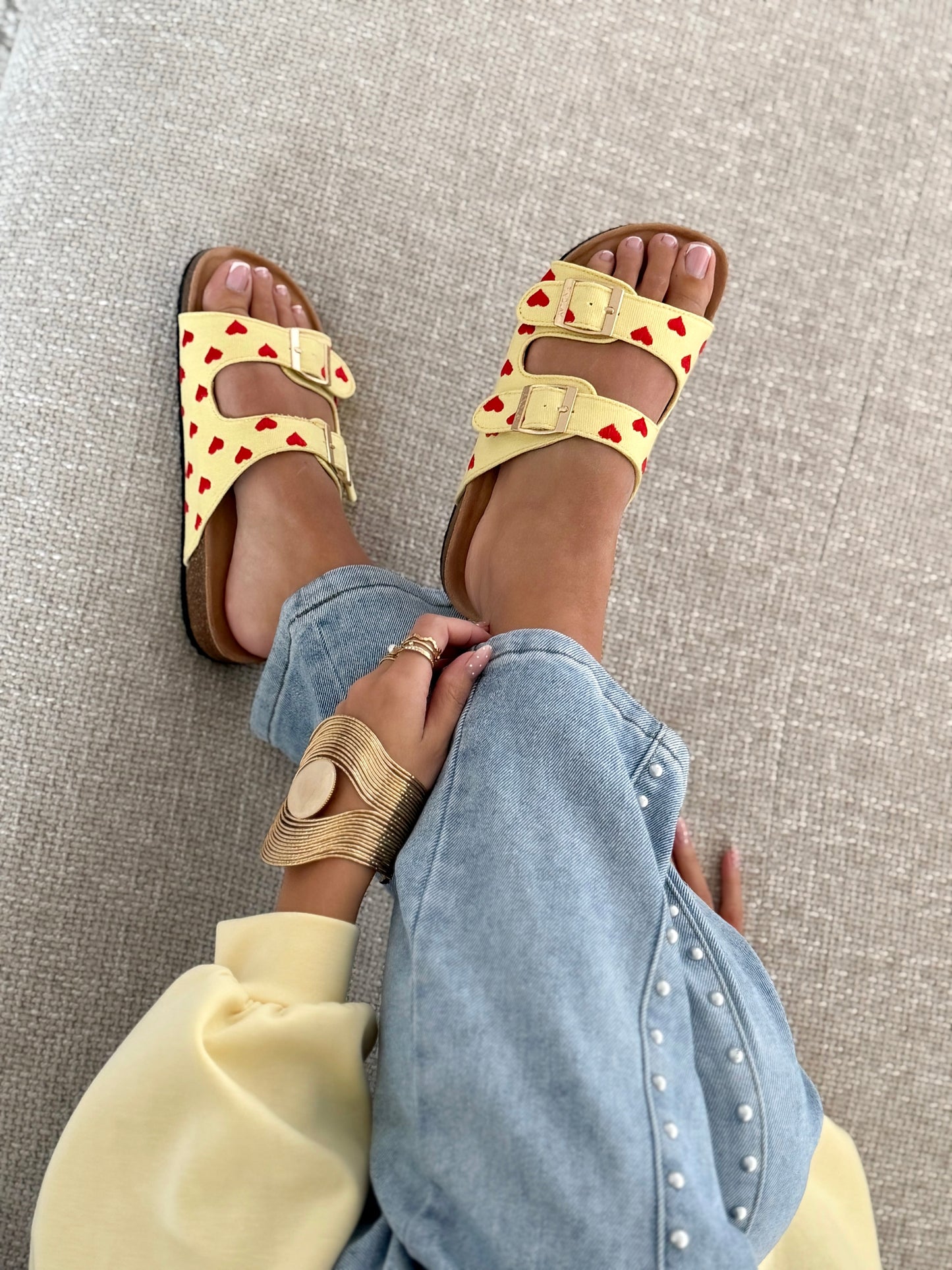 Celine | Gele sandalen