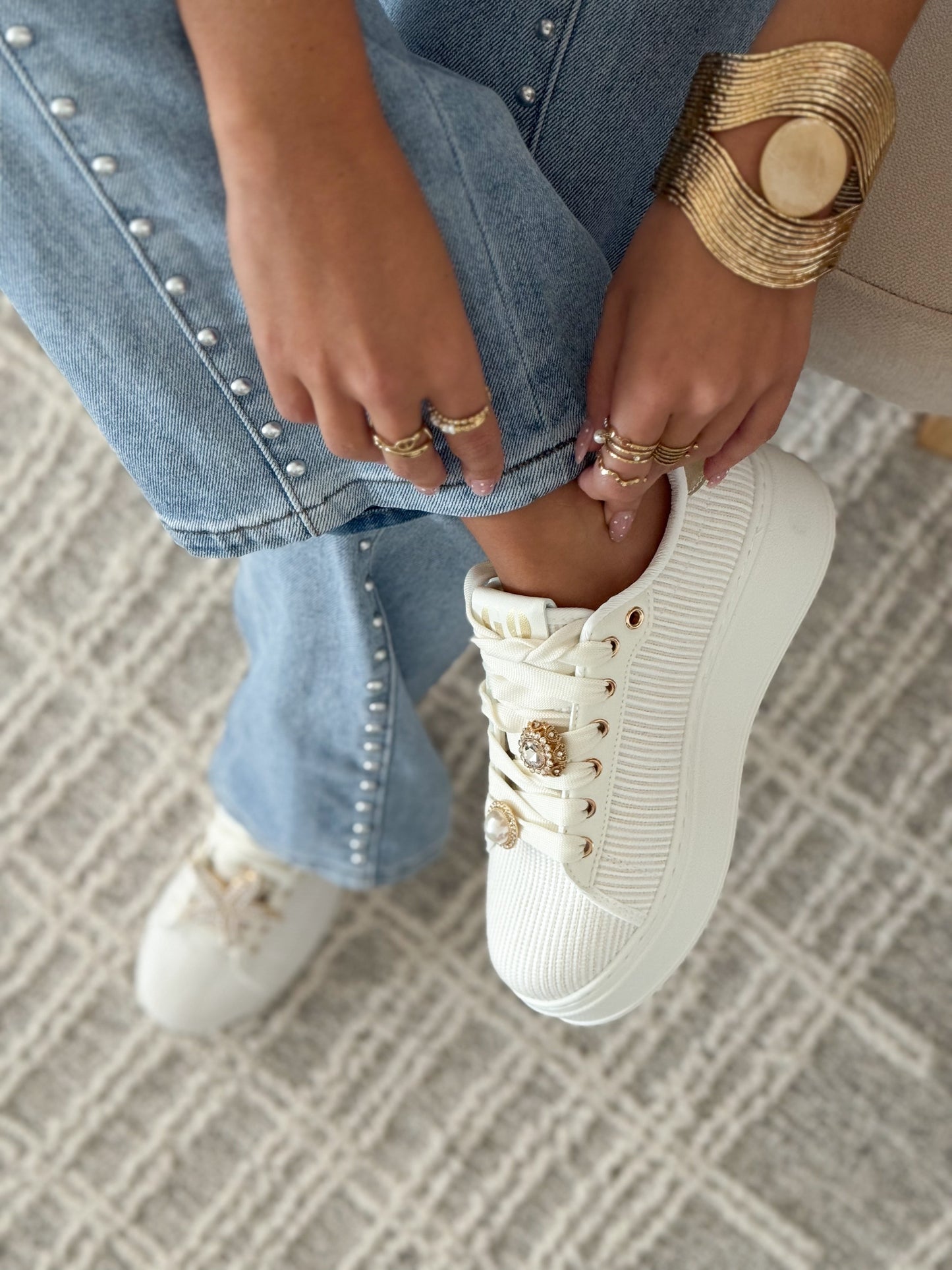 Eliana | Beige sneakers
