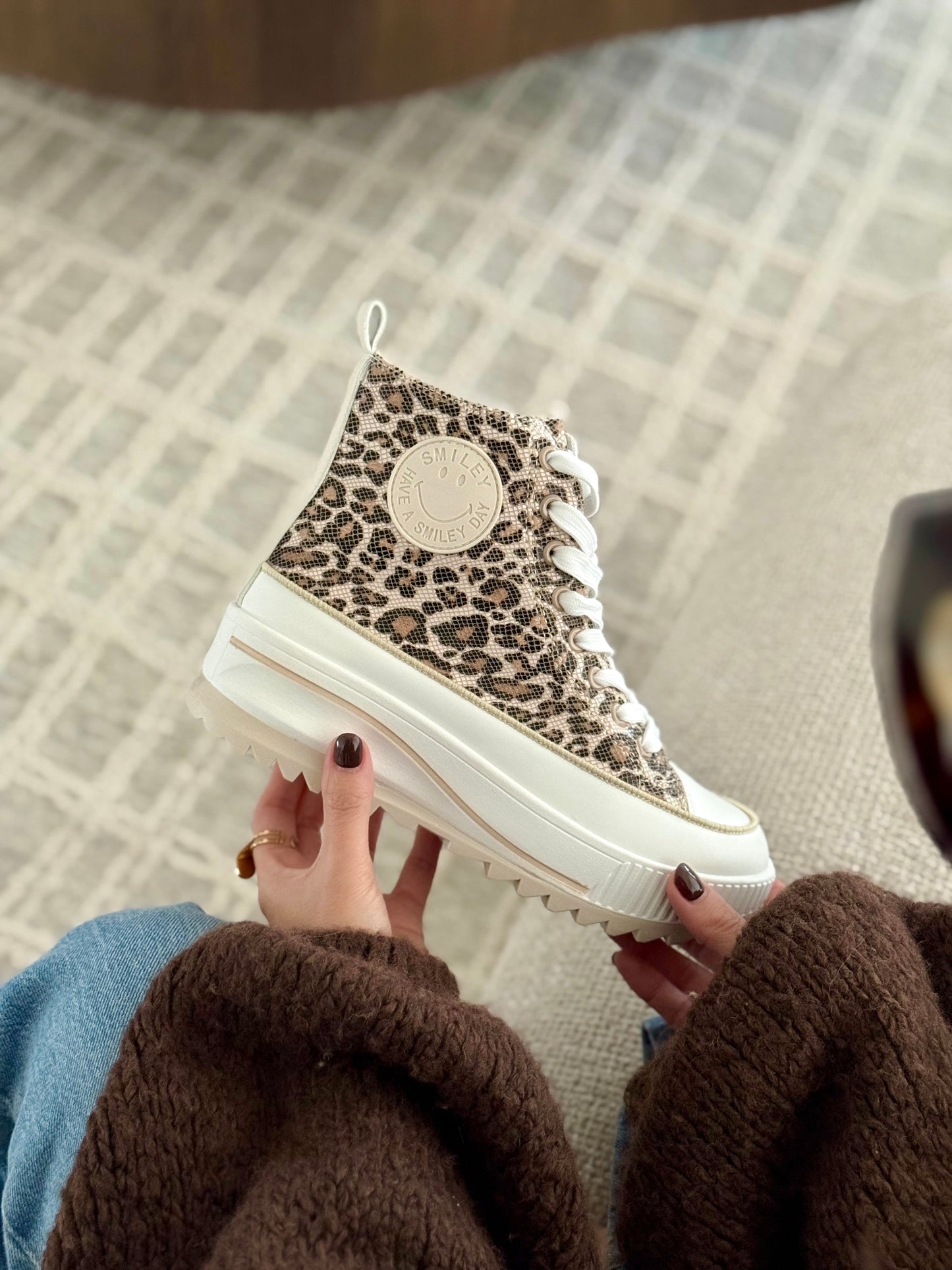 Meda | Sneakers met luipaardprint