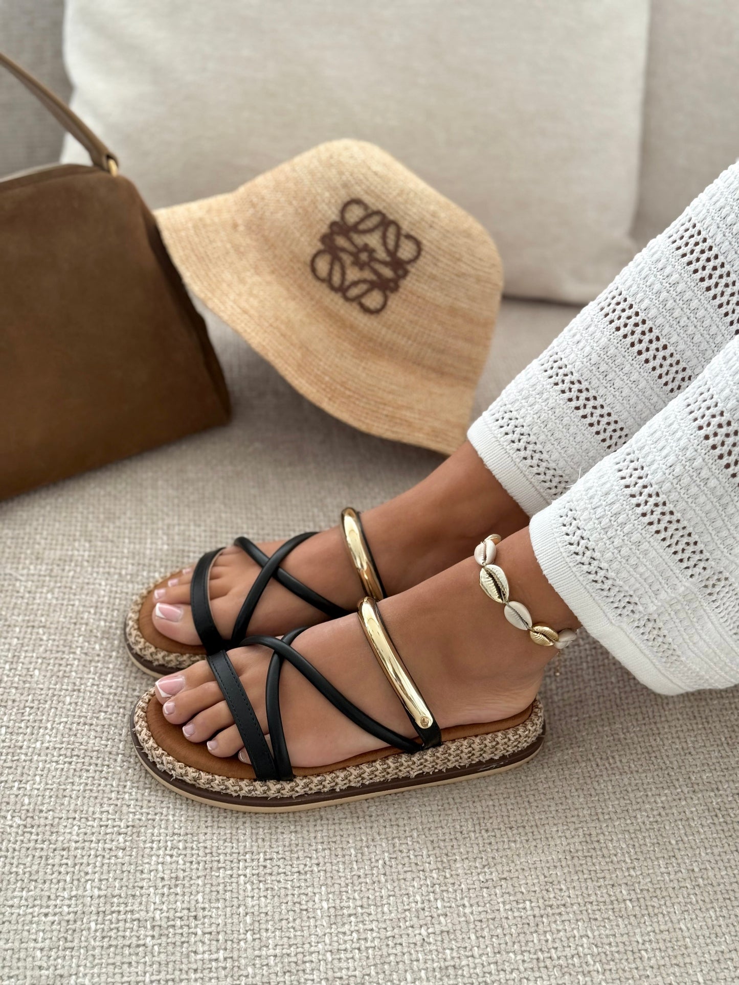 Antonia | Zwarte sandalen