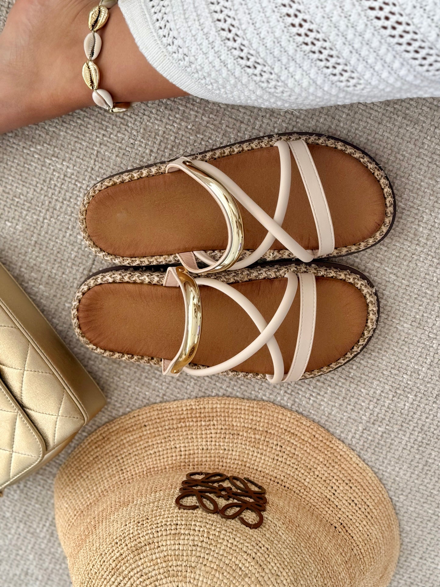 Lucie | Beige sandalen