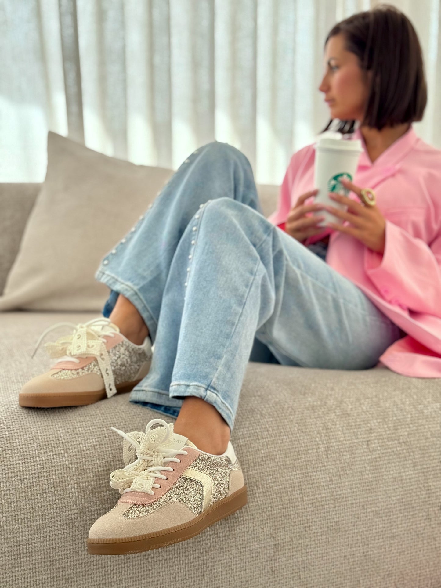 Lys | Roze sneakers