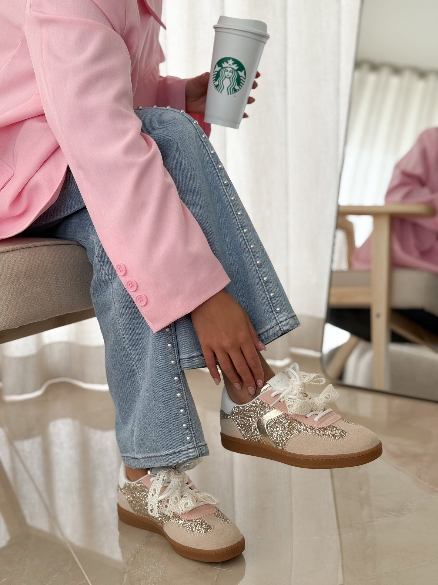 Lys | Roze sneakers
