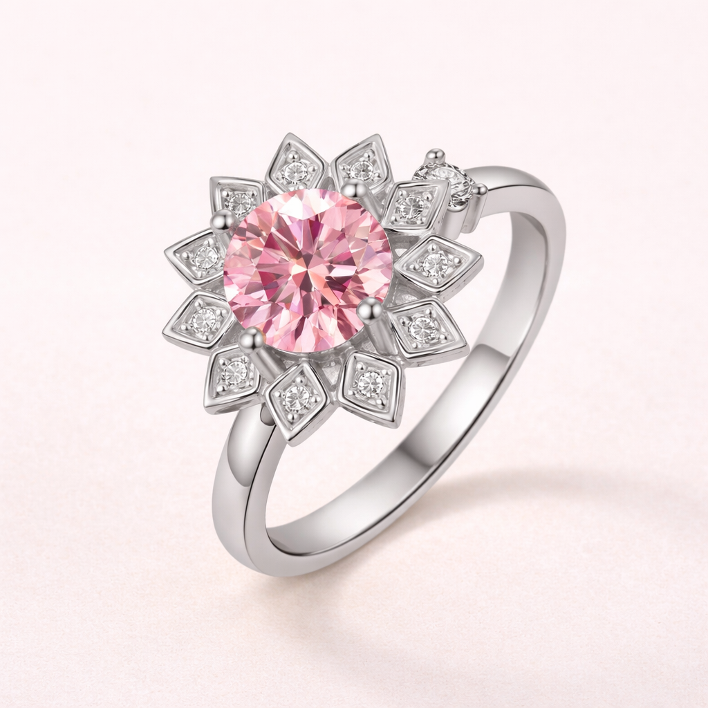 Anti-stressring met bloemenkrans