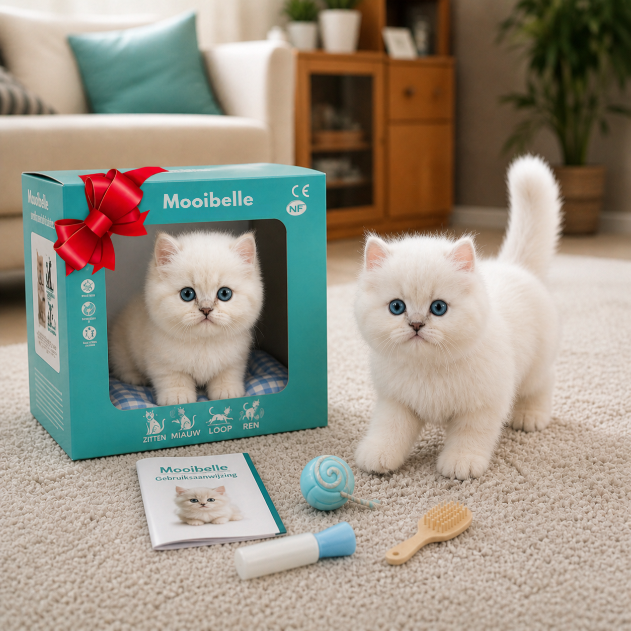 Interactieve knuffelkat