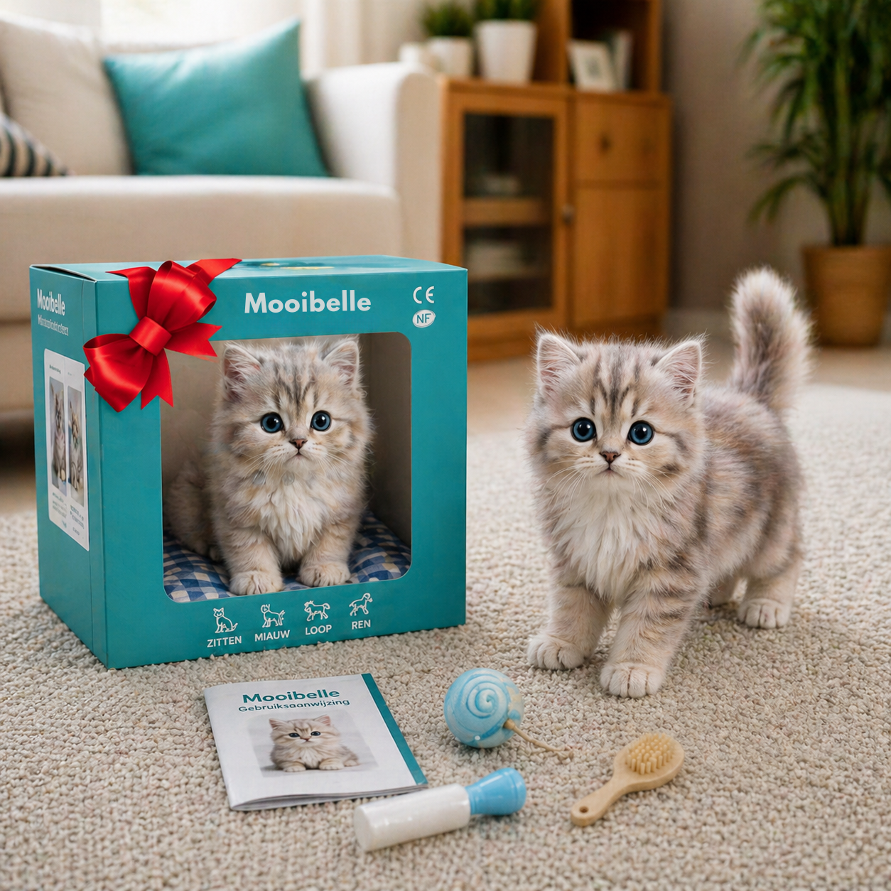 Interactieve knuffelkat