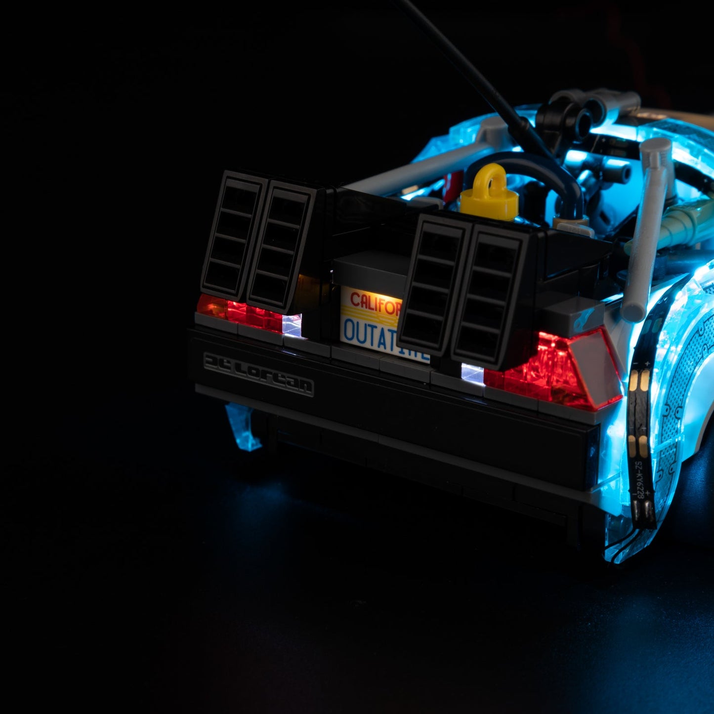 Verlichtingsset voor de tijdmachine uit Back to the Future