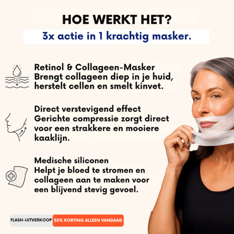 Mooibelle Kinliftmasker - Word weer de vrouw die van haar kaaklijn houdt