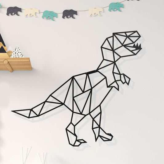 Metalen wanddecoratie - Dino