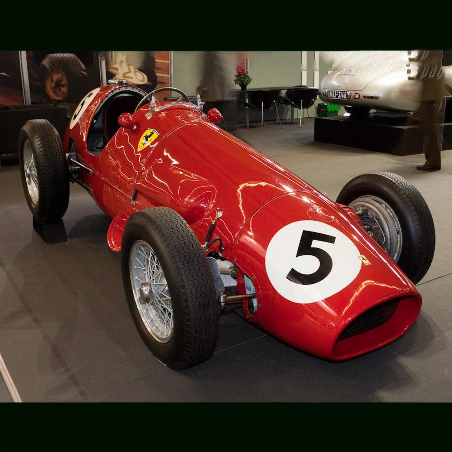 Metalen wanddecoratie - Ferrari 500