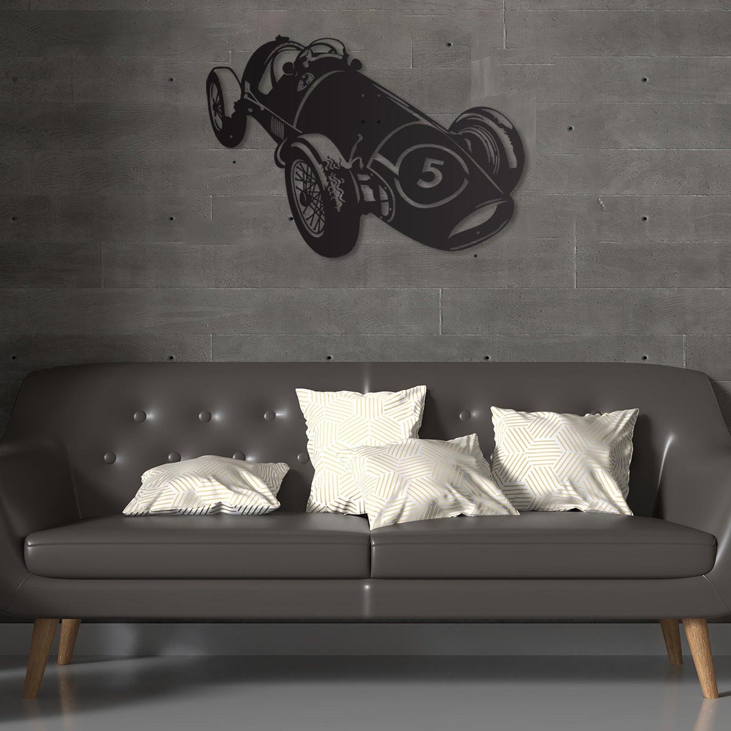Metalen wanddecoratie - Ferrari 500