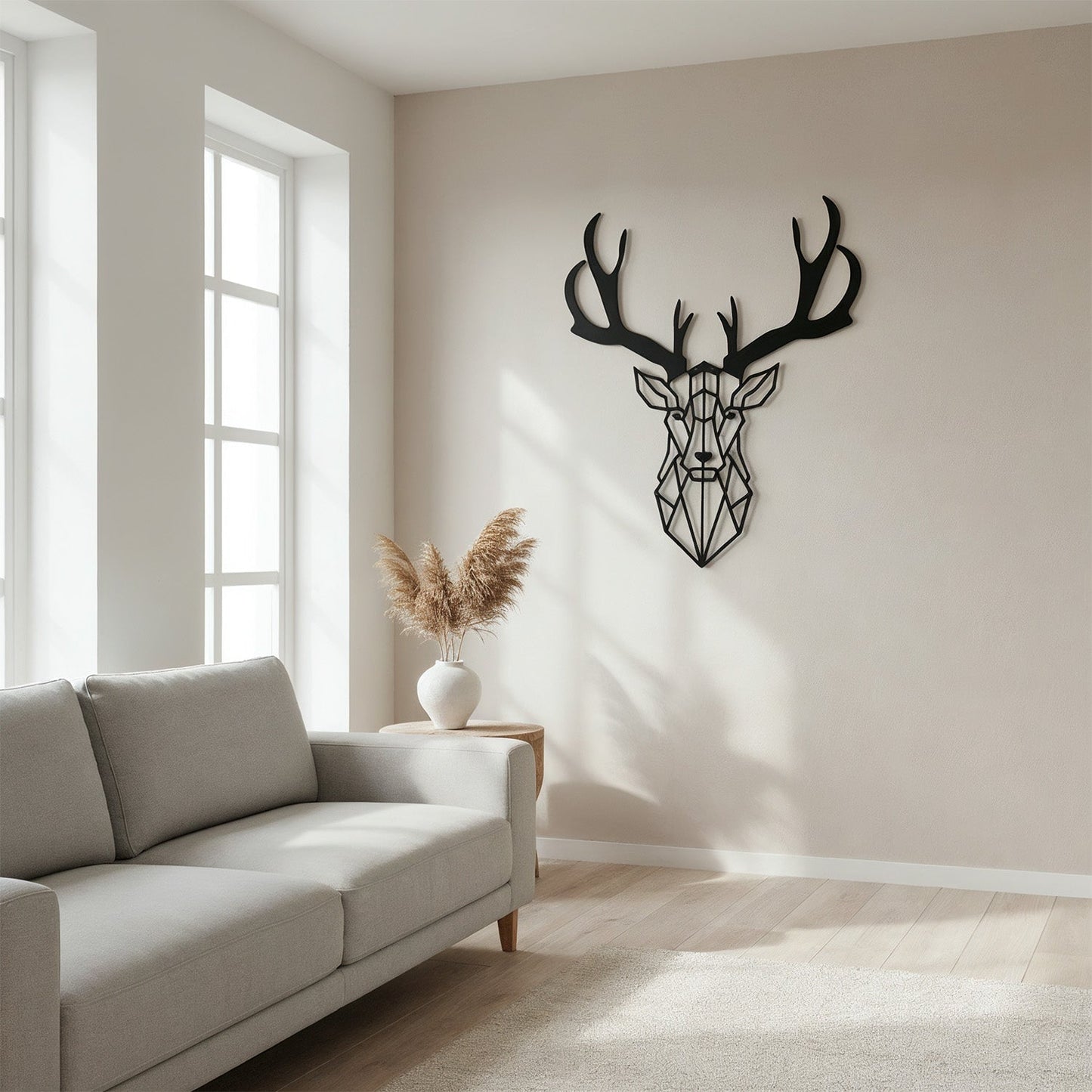 Metalen wanddecoratie - Hert