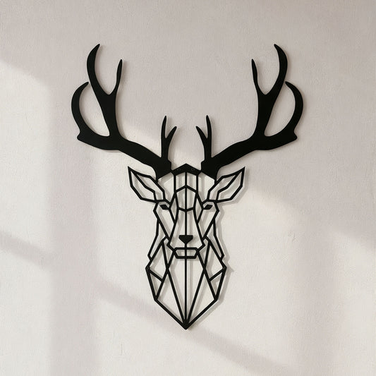 Metalen wanddecoratie - Hert
