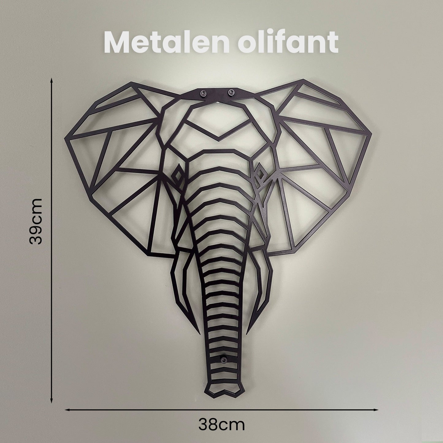 Metalen wanddecoratie - Jungle dieren