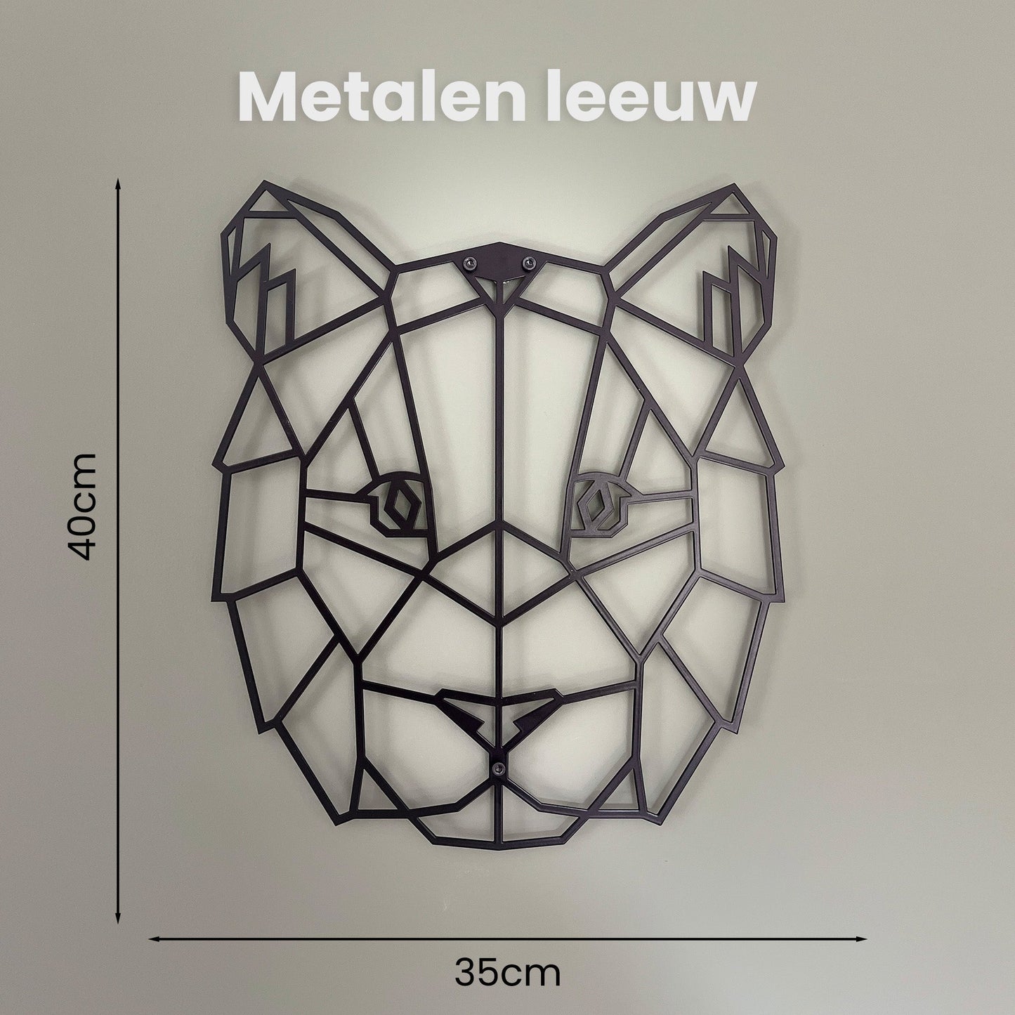 Metalen wanddecoratie - Jungle dieren