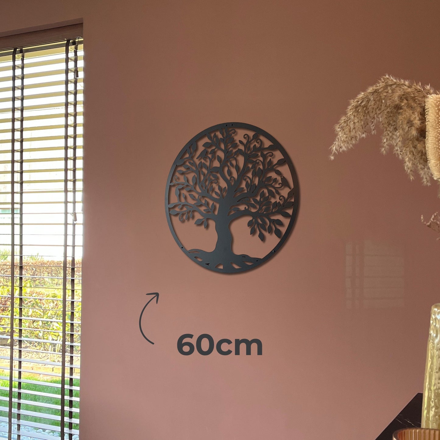 Metalen wanddecoratie - Levensboom 40/60/80cm
