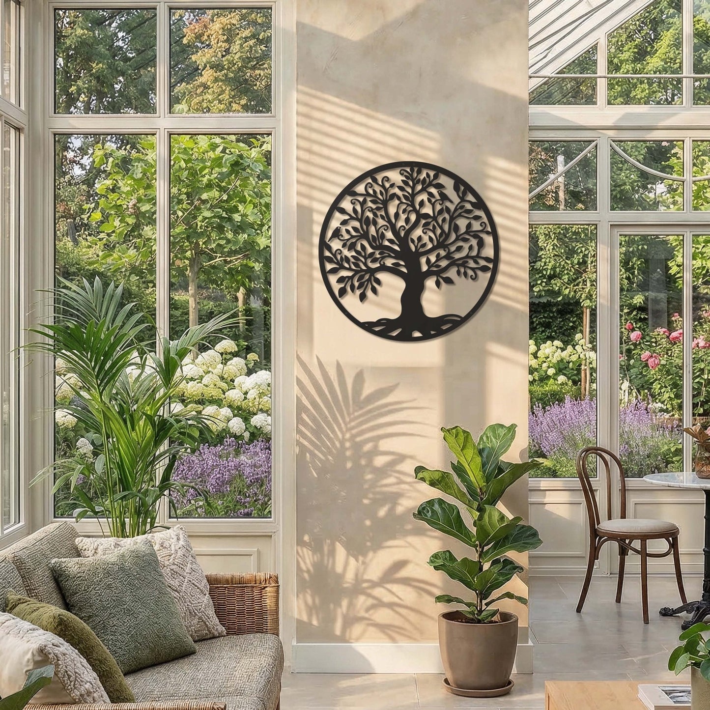 Metalen wanddecoratie - Levensboom 40/60/80cm