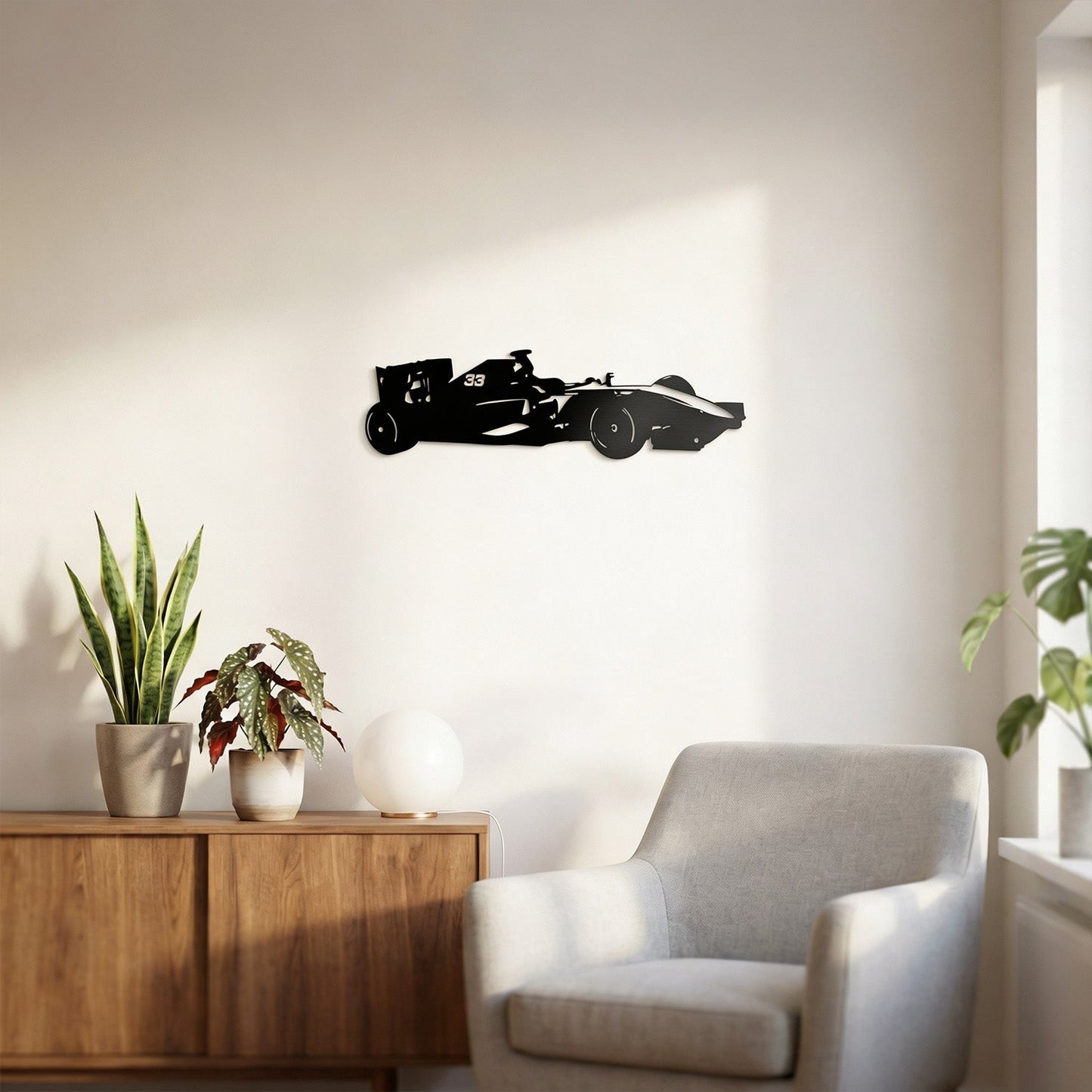 Metalen wanddecoratie - Max Verstappen (nr33)