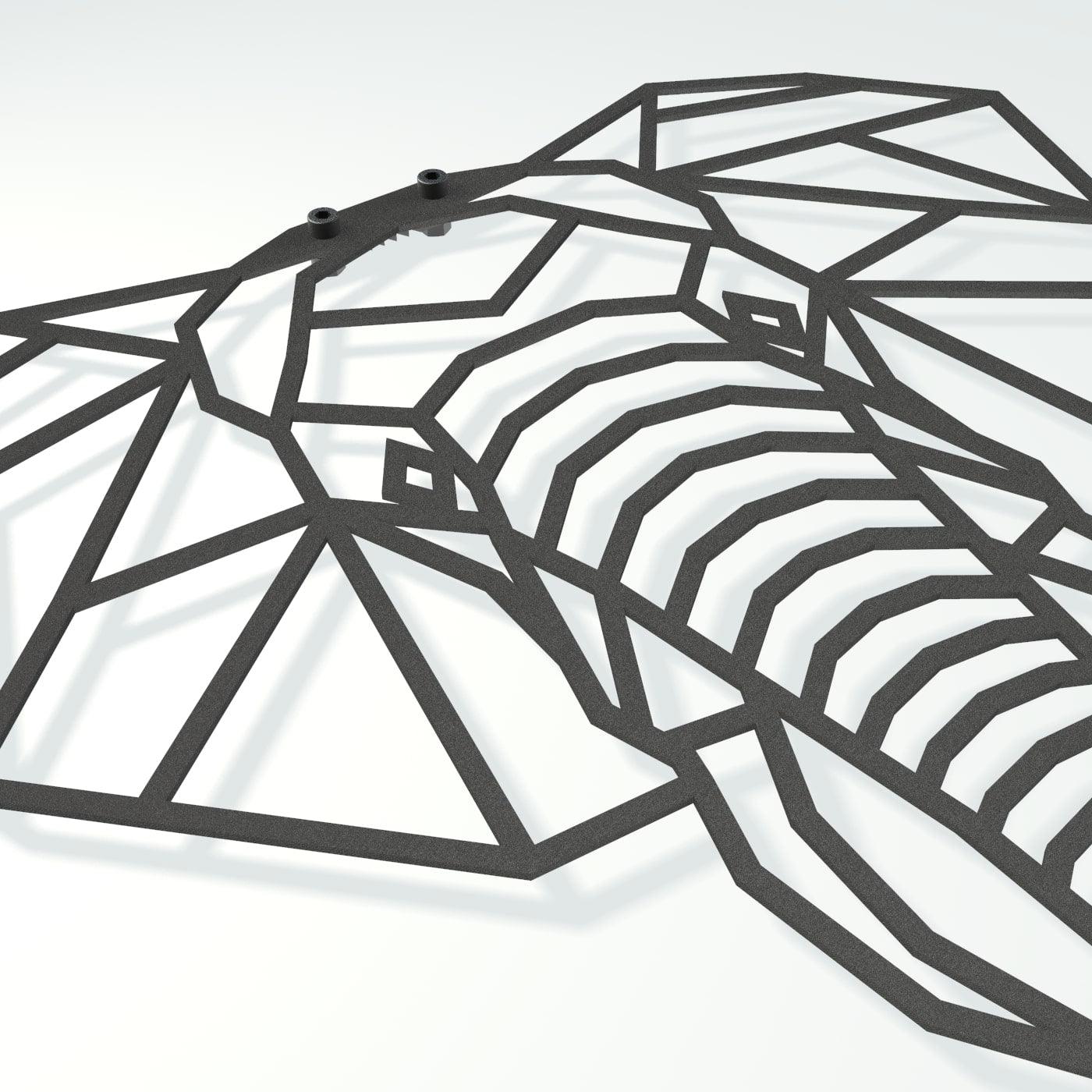 Metalen wanddecoratie - Olifantje