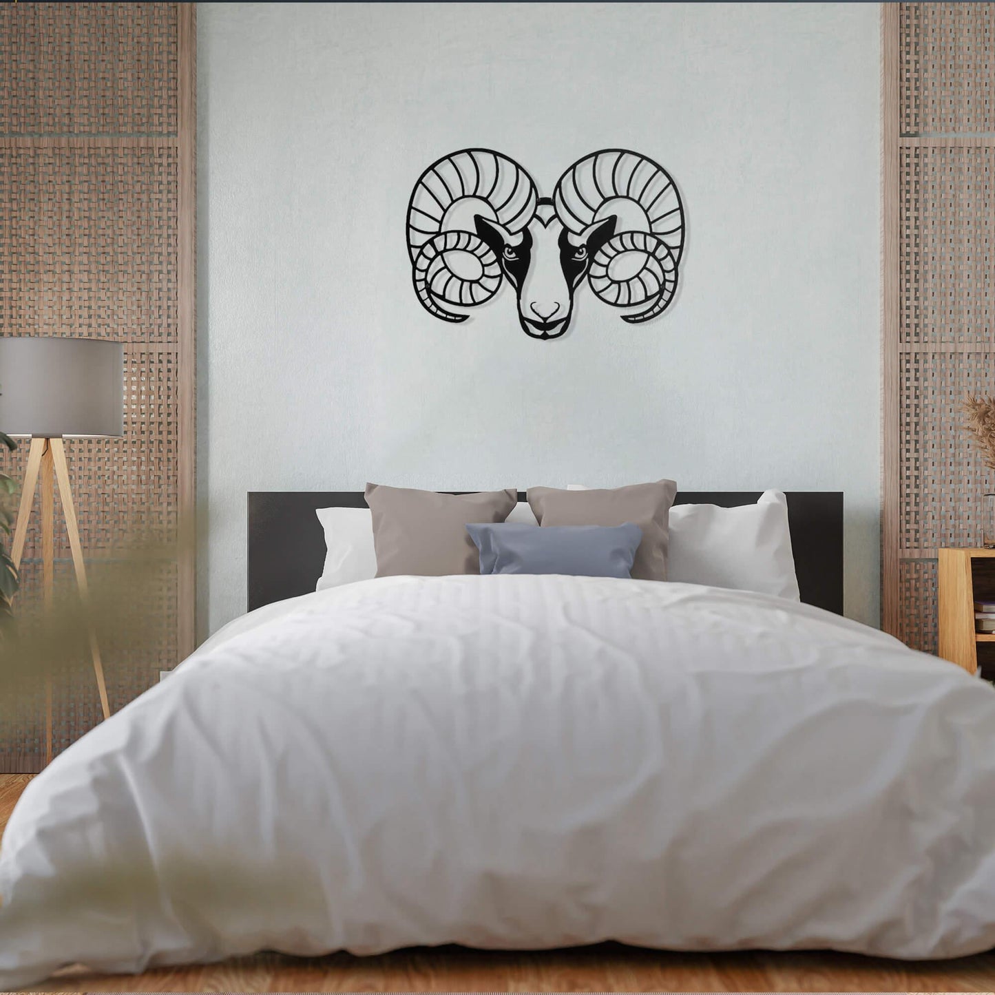Metalen wanddecoratie - Steenbok
